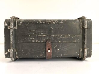 Tornisterfunkgerät " Ukw.E.f" datiert 1941. Originallack, ungereinigtes Stück, Funktion nicht geprüft