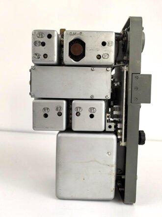 Tornisterfunkgerät " Ukw.E.f" datiert 1941. Originallack, ungereinigtes Stück, Funktion nicht geprüft