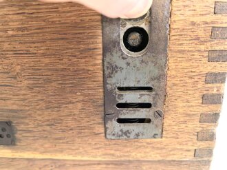 1. Weltkrieg, Feldfernsprecher 16. Guter Gesamtzustand, ungereinigt, Funktion nicht geprüft, die Kurbel fehlt