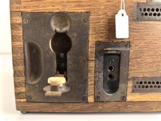 1. Weltkrieg, Feldfernsprecher 16. Guter Gesamtzustand, ungereinigt, Funktion nicht geprüft, die Kurbel fehlt