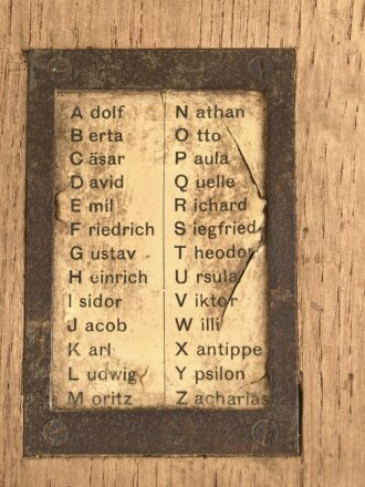 1. Weltkrieg, Feldfernsprecher 16. Guter Gesamtzustand, ungereinigt, Funktion nicht geprüft, die Kurbel fehlt