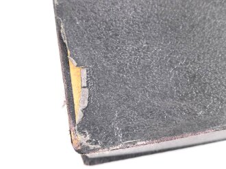 1. Weltkrieg, patriotische Aufbewahrungsschachtel "Feldpost Grüße" Maße 15 x 22 x 5,5cm