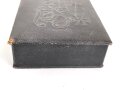 1. Weltkrieg, patriotische Aufbewahrungsschachtel "Feldpost Grüße" Maße 15 x 22 x 5,5cm