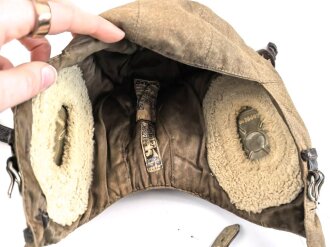 Luftwaffe, Sommerkopfhaube für fliegendes Personal LkpS101, Hersteller Larl Heisler, Kopfgrösse 56,  getragenes Stück