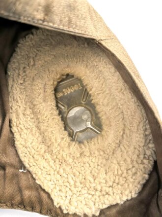 Luftwaffe, Sommerkopfhaube für fliegendes Personal LkpS101, Hersteller Larl Heisler, Kopfgrösse 56,  getragenes Stück