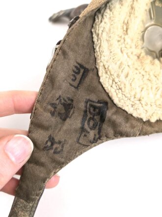 Luftwaffe, Sommerkopfhaube für fliegendes Personal LkpS101, Hersteller Larl Heisler, Kopfgrösse 56,  getragenes Stück