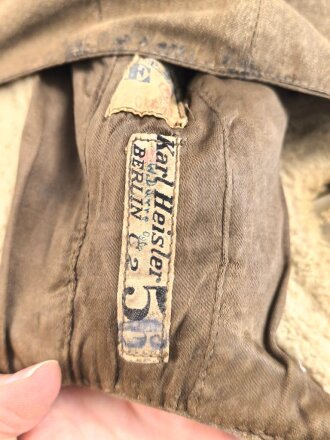 Luftwaffe, Sommerkopfhaube für fliegendes Personal LkpS101, Hersteller Larl Heisler, Kopfgrösse 56,  getragenes Stück