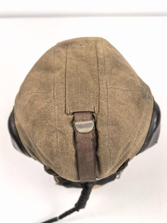 Luftwaffe, Sommerkopfhaube für fliegendes Personal LkpS101, Hersteller Larl Heisler, Kopfgrösse 56,  getragenes Stück