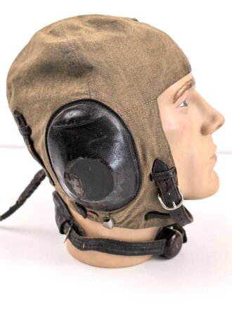 Luftwaffe, Sommerkopfhaube für fliegendes Personal LkpS101, Hersteller Larl Heisler, Kopfgrösse 56,  getragenes Stück
