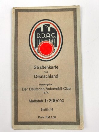 Der Deutsche Automobil-Club, Straßenkarte von Deutschland