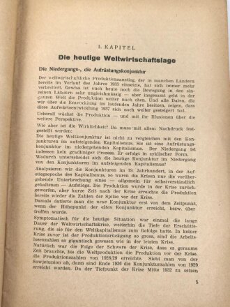 "Deutschland wohin? Die Wirtschaft des III. Reiches und ihre Perspektiven" 52 Seiten, DIN A5, Altersspuren