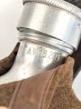 Feldflasche Wehrmacht AWG35, das Leder zum Teil angetrocknet