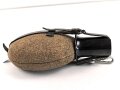 Feldflasche Wehrmacht AWG35, das Leder zum Teil angetrocknet