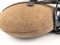Feldflasche Wehrmacht AWG35, das Leder zum Teil angetrocknet