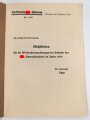Die Oberste SA-Führung, "Richtlinien für die Wiederholungsübungen der Inhaber des SA-Sportabzeichens im Jahre 1938 und Teilnehmerkarte, 12 Seiten, DIN A5, guter Zustand