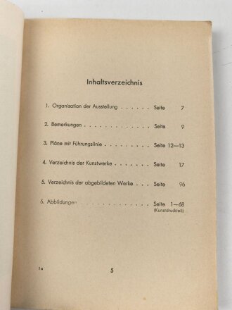 "Grosse Deutsche Kunstausstellung 1941" im Haus der Deutschen Kunst zu München, Juli bis auf weiteres, Offizieller Ausstellungskatalog, A5, ca.160 Seiten