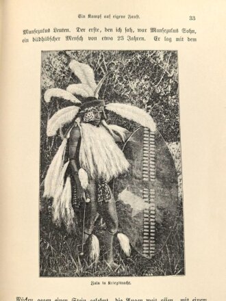 "23 Jahre Sturm und Sonnenschein in Südafrika" datiert 1902, 592 Seiten, DIN A5