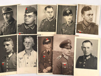 10 Studioaufnahmen / Fotos 2. Weltkrieg, jeweils im...