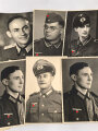 10 Studioaufnahmen / Fotos 2. Weltkrieg, jeweils im Ansichtskartenformat