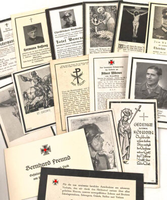 15 Stück Erinnerungskarten 2.Weltkrieg