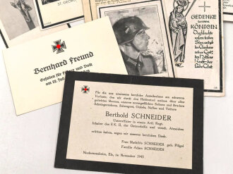 15 Stück Erinnerungskarten 2.Weltkrieg