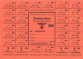 "Reichsbrotkarte" für Kinder bis zu 6 Jahre, der Stadt Landsberg, gültig vom 18.12 1939 bis 14.1.1940, DIN A5