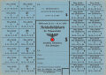 "Reichsfleischkarte" für Schwerarbeiter, gültig vom 23.10. bis 19.11.1939, DIN A5