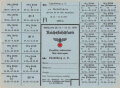 "Reichsfleischkarte" der Stadt Landsberg, gültig vom 20.11. bis 17.12.1939, DIN A5
