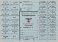 "Reichsfleischkarte" der Stadt Landsberg, gültig vom 20.11. bis 17.12.1939, DIN A5