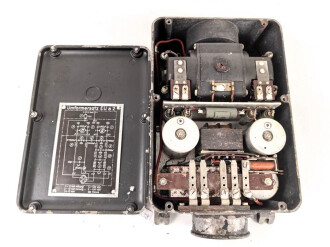 Einankerumformer Umformersatz E.U.a2 datiert 1942, Für Stromversorgung in Wehrmacht Panzerfahrzeugen ( Fu 5 radio sets mit Ukw.E.e ) Originallack, Funktion nicht geprüft