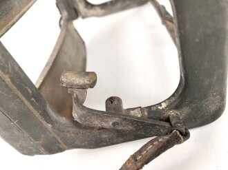 Rückentrage für schweres Feldkabel der Wehrmacht, faltbare Ausführung, datiert 1938. Originallack