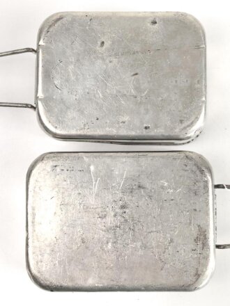 Großbritannien ?, zweiteiliges Kochgeschirr, Eisen verzinnt, nicht gestempelt