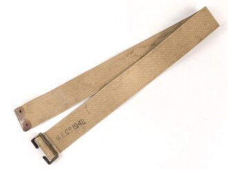 British 1942 dated web strap, 50mm high, total lengh 92cm