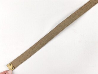 British 1940 dated canvas strap, 25mm high, total lengh 78cm