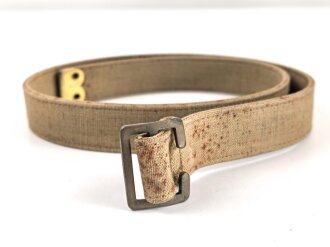 British 1940 dated canvas strap, 25mm high, total lengh 78cm