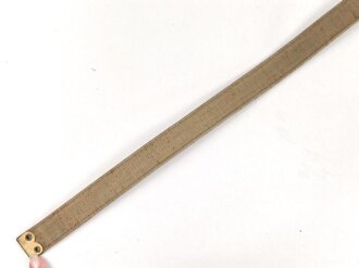 British 1940 dated canvas strap, 25mm high, total lengh 78cm