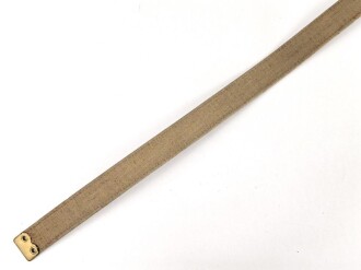 British 1940 dated canvas strap, 25mm high, total lengh 78cm