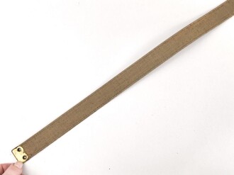 British 1940 dated canvas strap, 25mm high, total lengh 78cm
