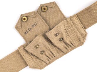 British 1952 dated belt with ammunition pouches, very good condition