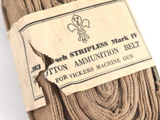 British 1952 dated Vickers MK IV Ammunition belt