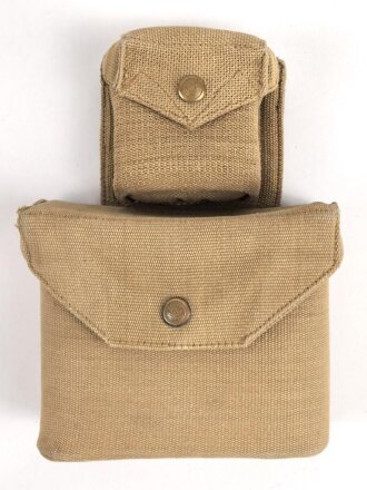 British 1931 dated Binocular case with attched compass...