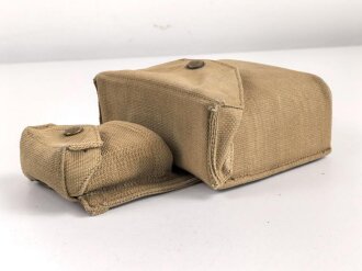 British 1931 dated Binocular case with attched compass pouch. Very good condition