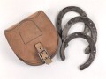 British 1944 dated leather horse shoe pouch