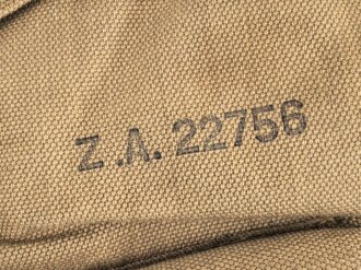 British webbing radio pack " Z.A. 22756", very good condition