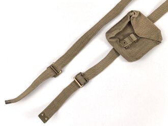 British , 1941 dated web strap with attached pouch, total lengh 155cm