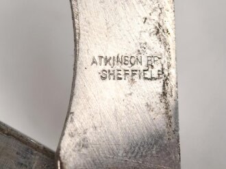 British military pocket knife, marker Aktinson Sheffield, uncleaned