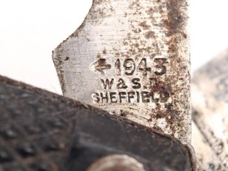 British military pocket knife, 1943 dated, uncleaned