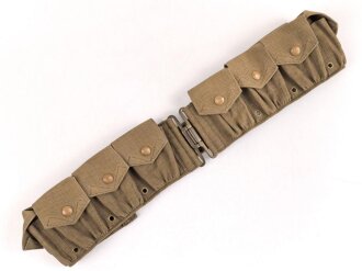 British 1926 manufactured US Style M1910 cartridge belt. Export ? Unused