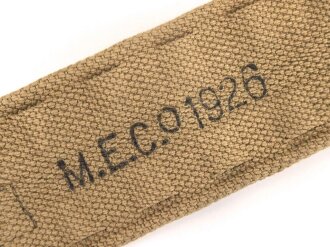 British 1926 manufactured US Style M1910 cartridge belt. Export ? Unused