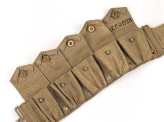 British 1926 manufactured US Style M1910 cartridge belt. Export ? Unused